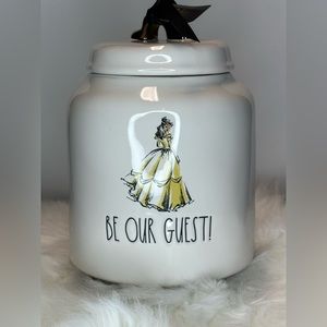 Rae Dunn "Be Our Guest" Disney Princess Canister